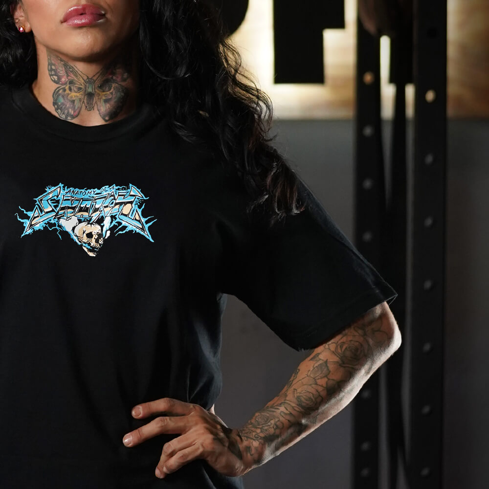 Polera Oversize Anatomy of the Snatch - Negro