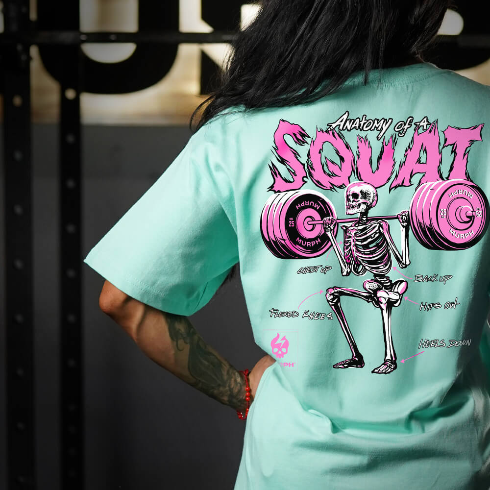Oversize PRO Anatomy of the Squat - Mint