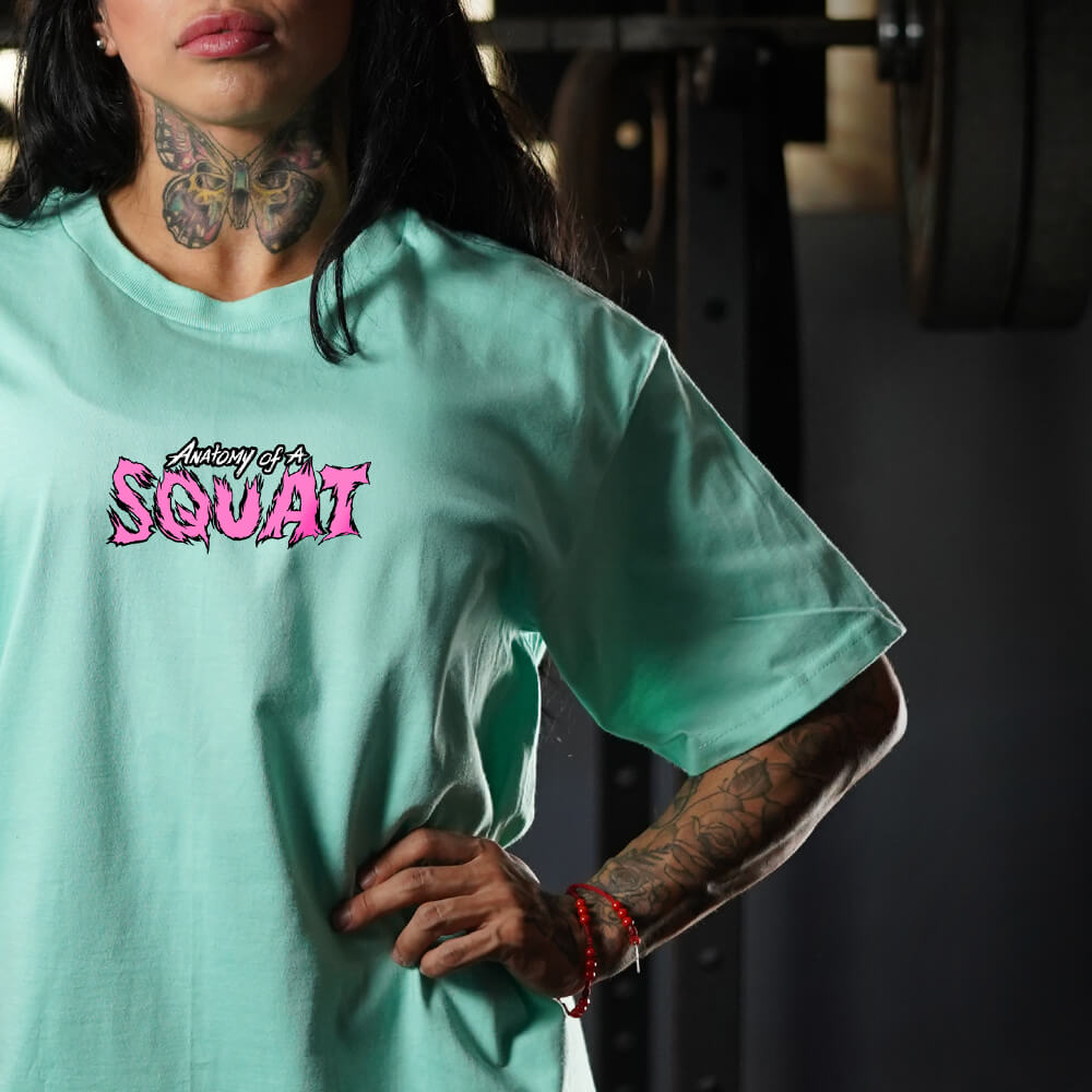 Oversize PRO Anatomy of the Squat - Mint