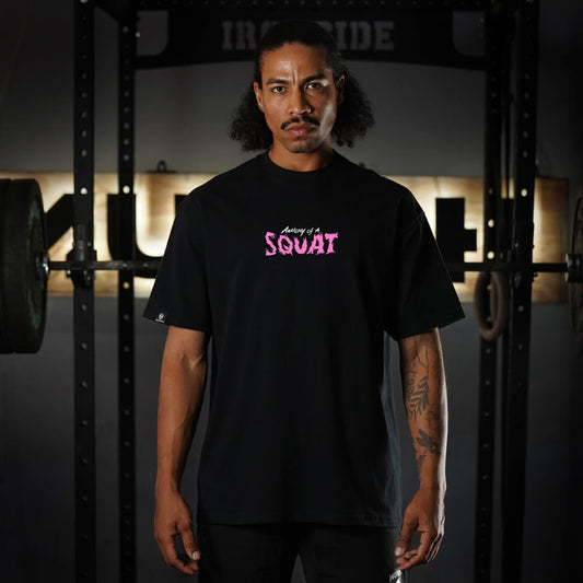 Oversize PRO Anatomy of the Squat - Negro