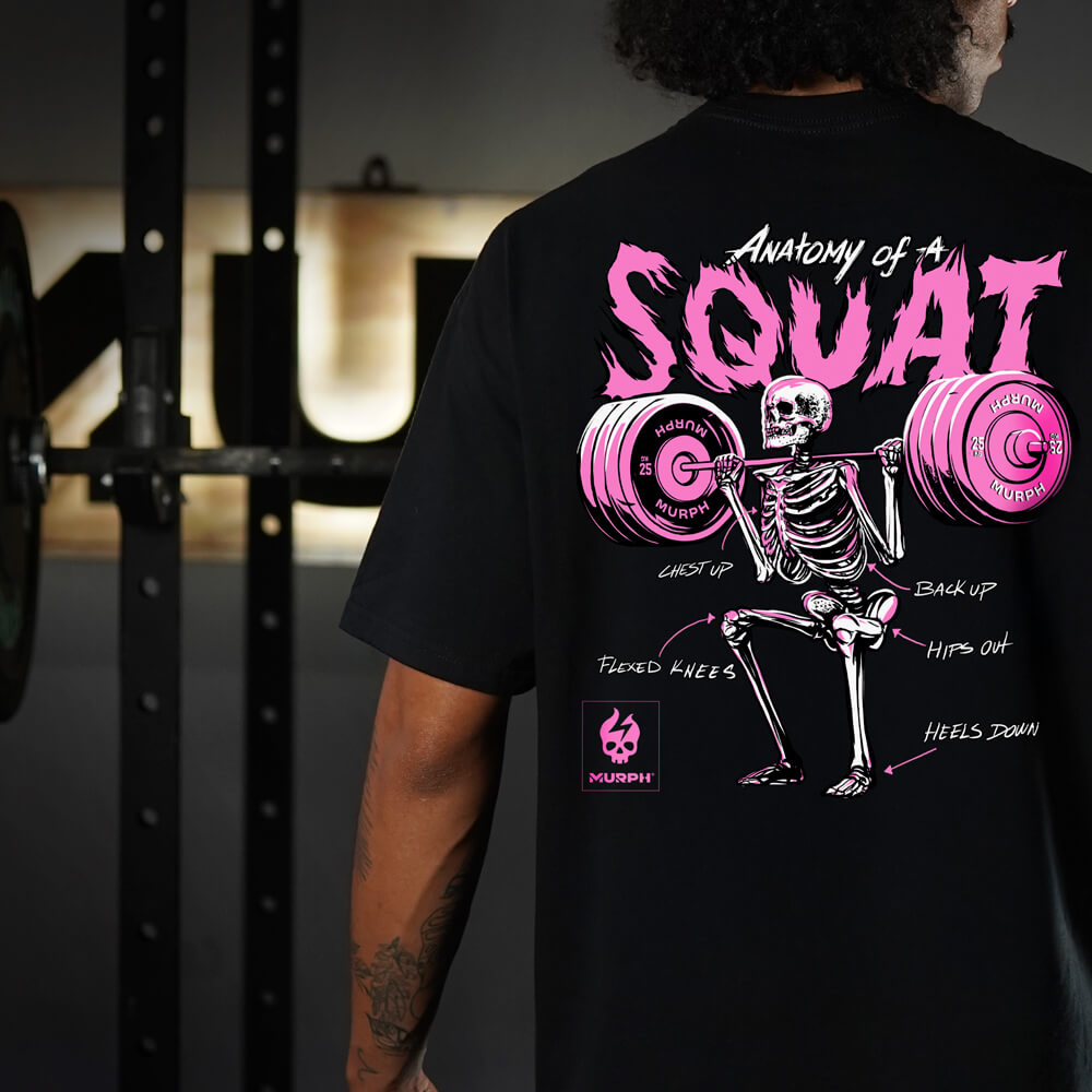 Oversize PRO Anatomy of the Squat - Negro