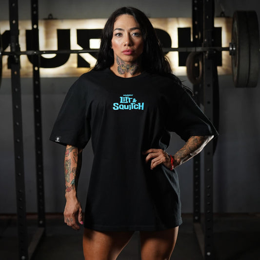 Polera Oversize Lift & Squitch - Negro