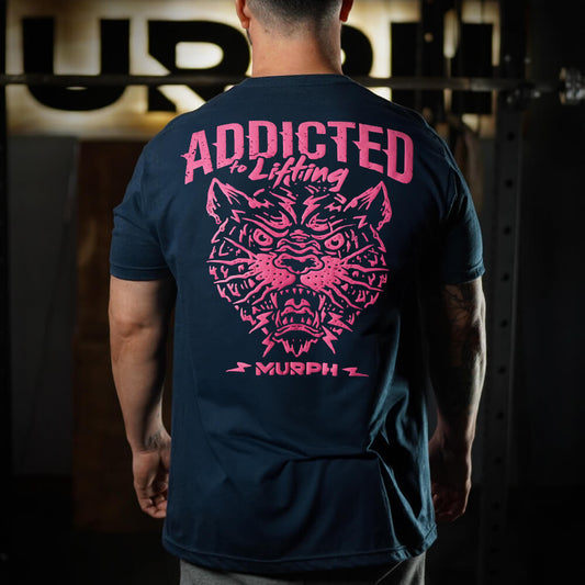 Polera Regular Fit Addicted - Heather Navy