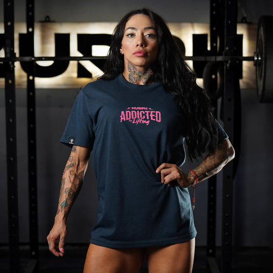 Polera Largo Unisex Addicted - Heather Navy