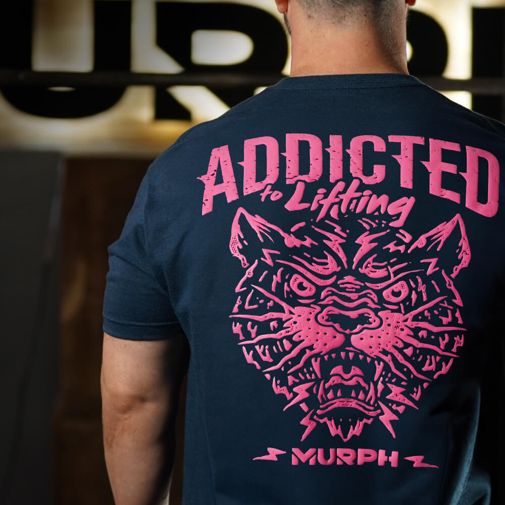Polera Regular Fit Addicted - Heather Navy