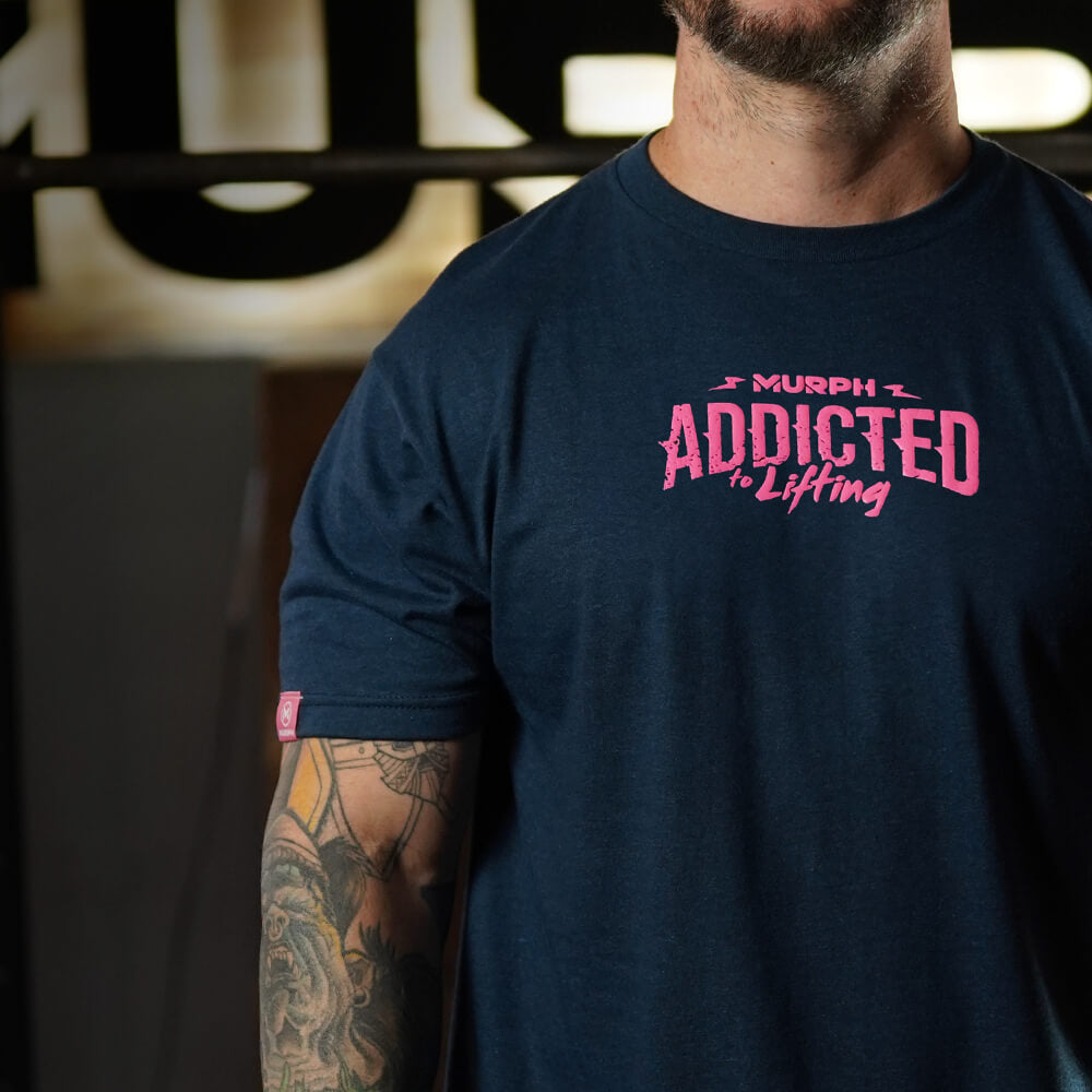 Polera Regular Fit Addicted - Heather Navy