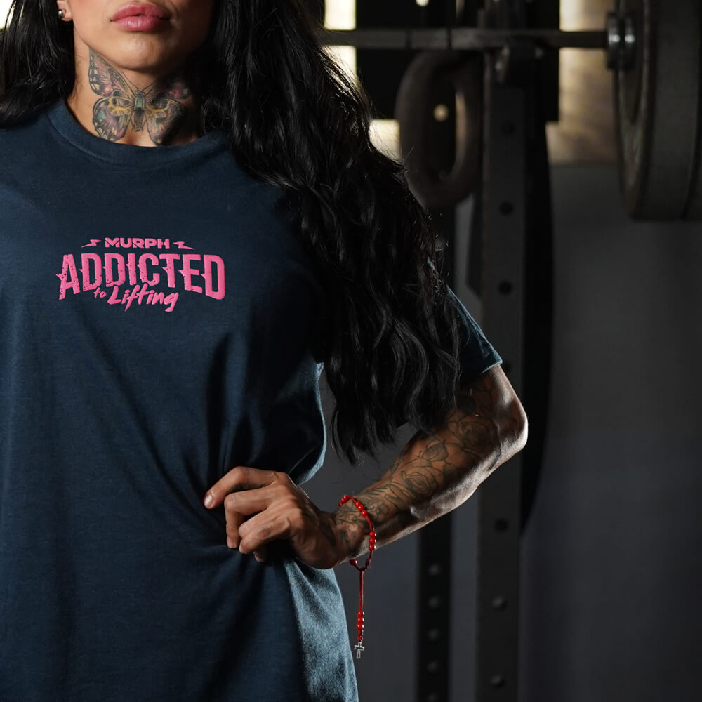 Polera Largo Unisex Addicted - Heather Navy