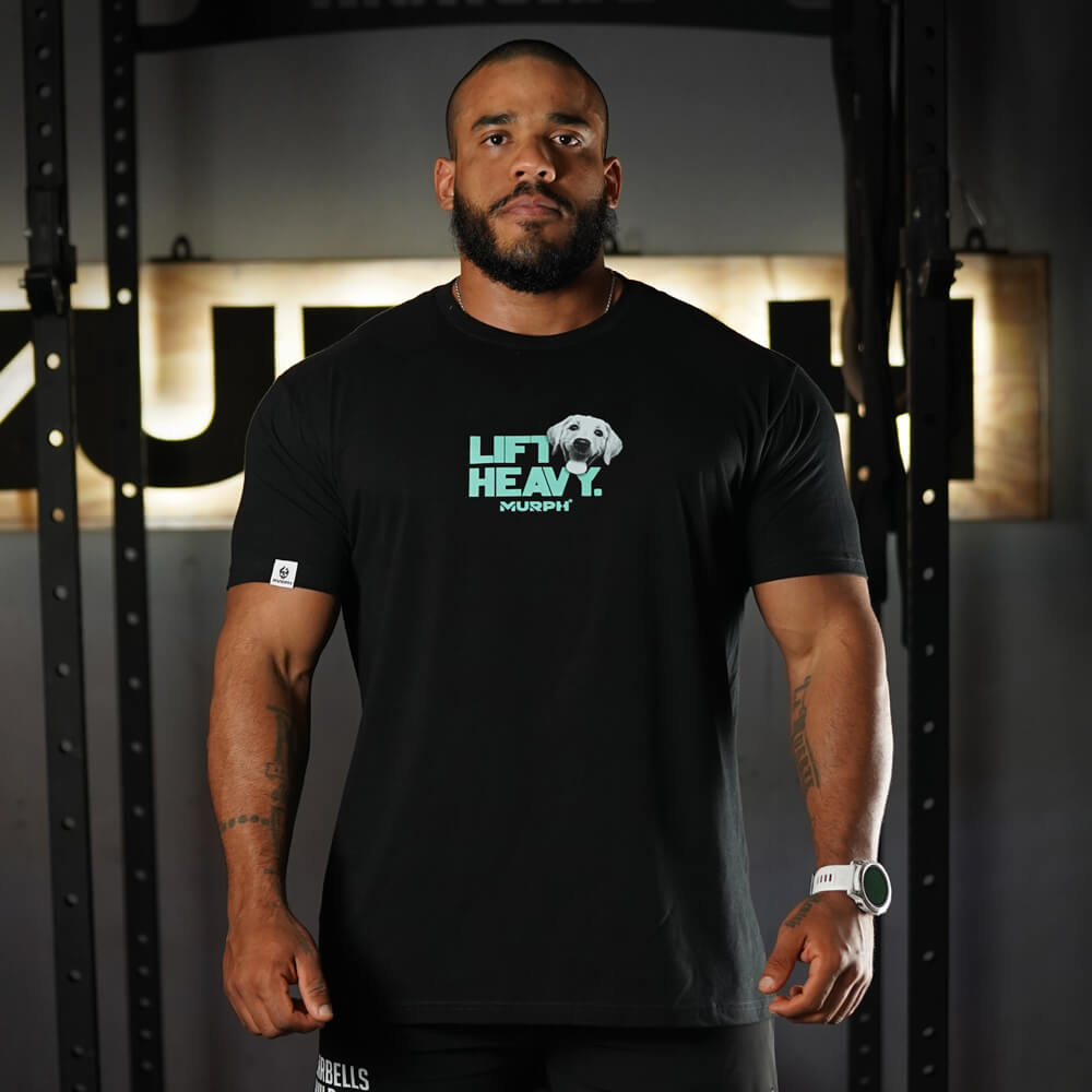 Polera Regular Fit Lift and Dogs - Negro