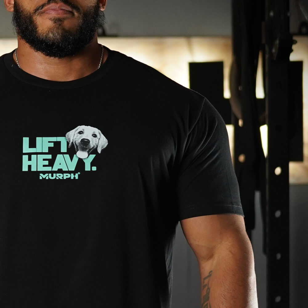 Polera Regular Fit Lift and Dogs - Negro