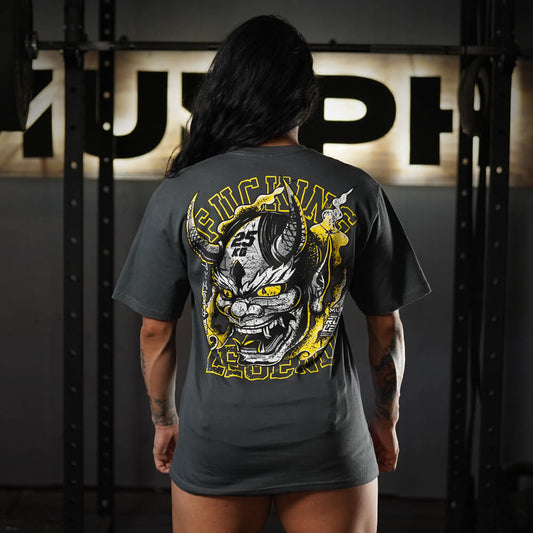 Polera Largo Unisex Fucking Legend - Gris Charcoal