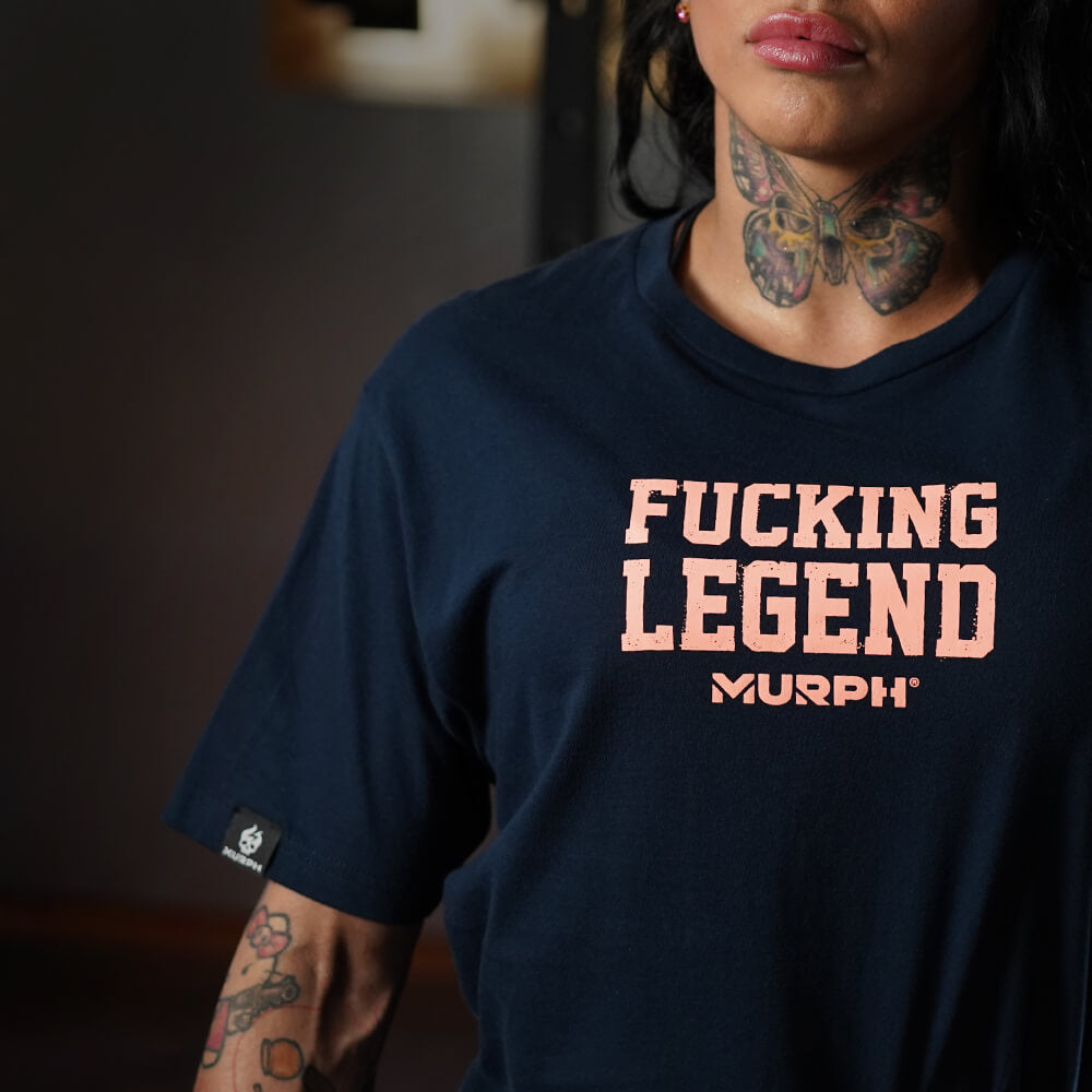 Polera Largo Unisex Fucking Legend - Navy Blue