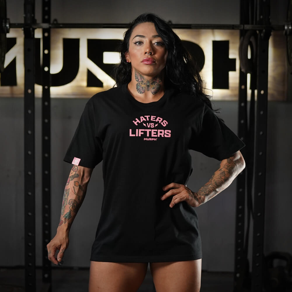 Polera Largo Unisex Haters Vs Lifters - Negro