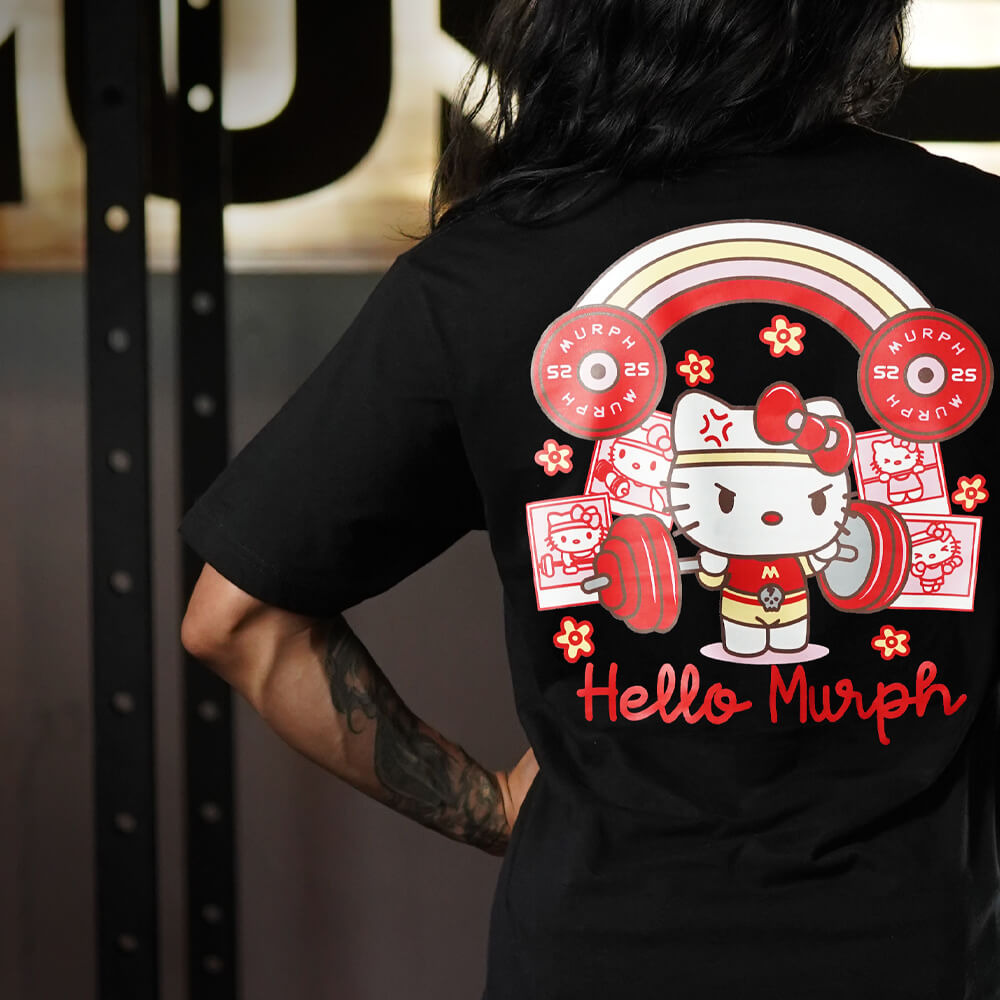 Polera Largo Unisex Hello Murph - Negro