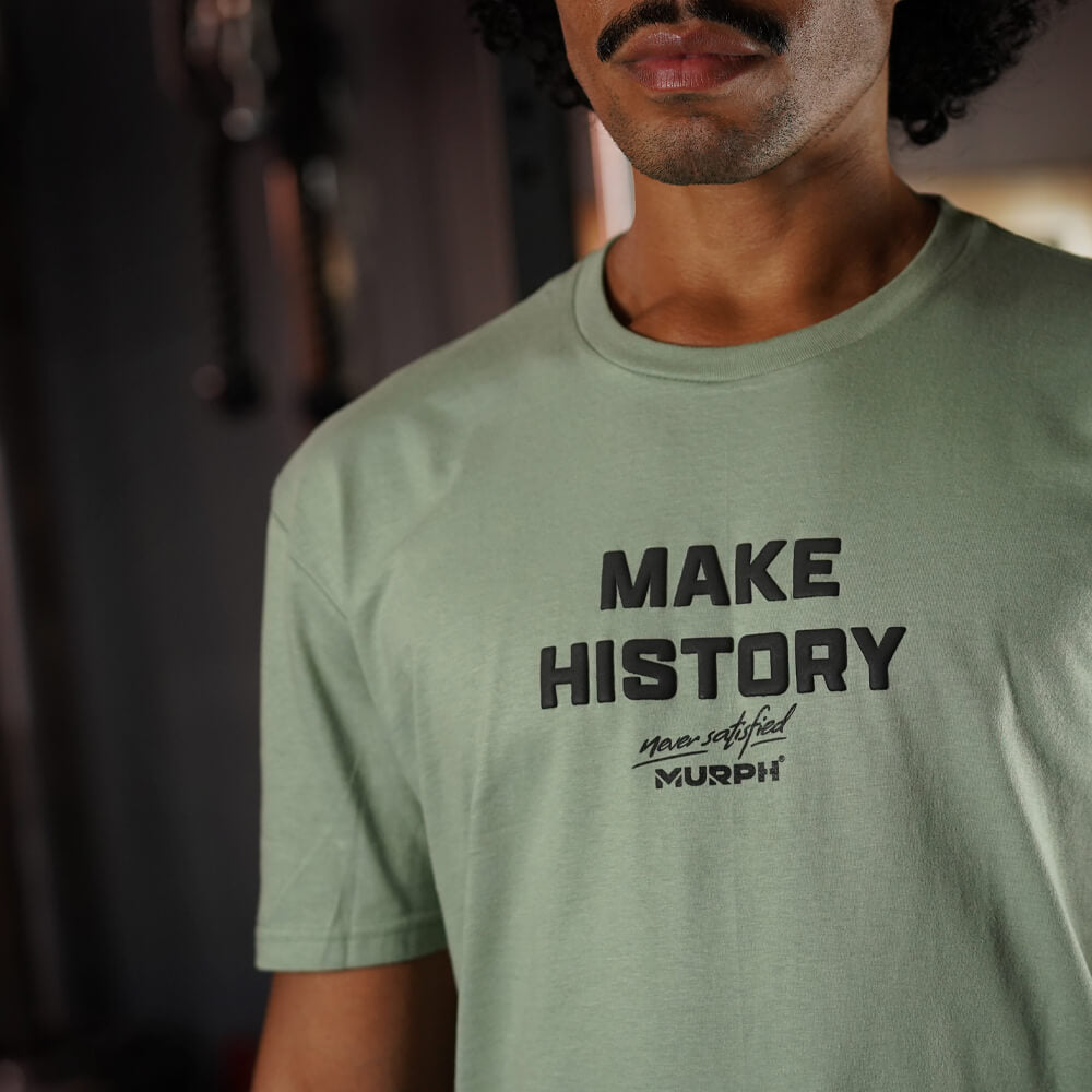 Polera Regular Fit Make History - Mossy Gray