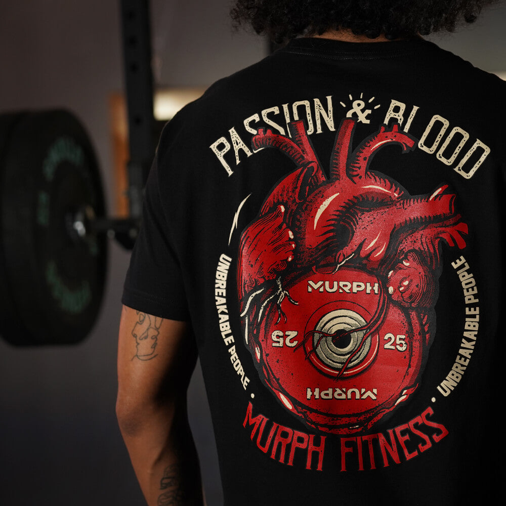 Polera Regular Fit Passion & Blood - Negro