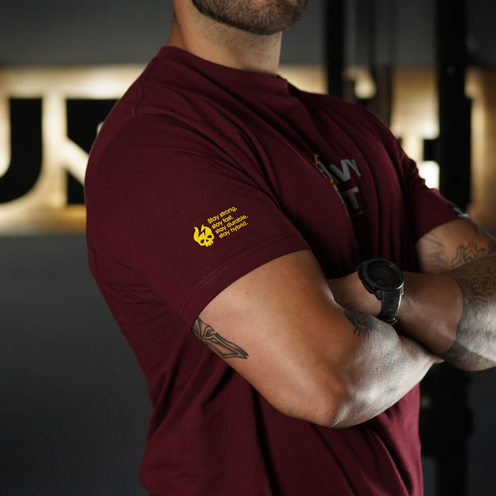 Polera Regular Fit LIFT HEAVY & RUN FAST - Burdeo