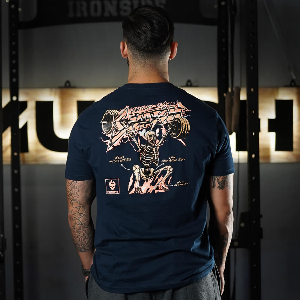 Polera Regular Fit Anatomy Of Snatch - Navy Blue