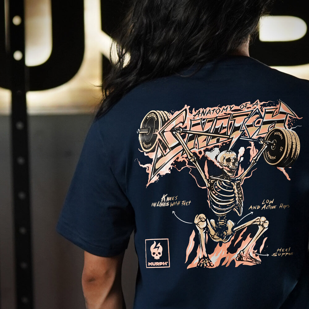 Polera Largo Unisex Anatomy Of the Snatch - Navy Blue