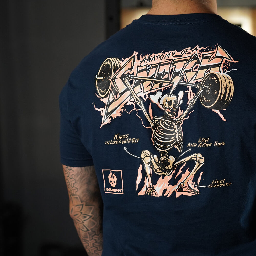 Polera Regular Fit Anatomy Of Snatch - Navy Blue