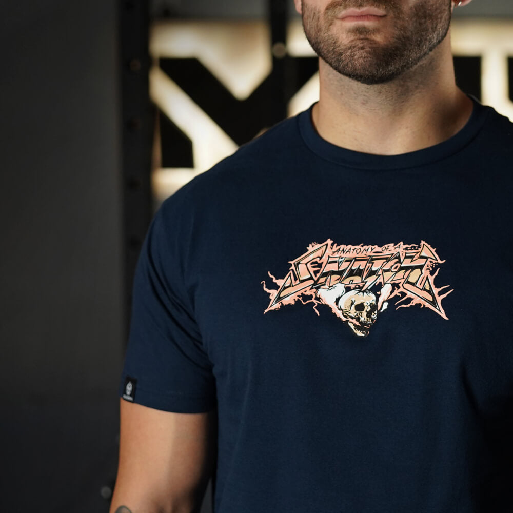 Polera Regular Fit Anatomy Of Snatch - Navy Blue