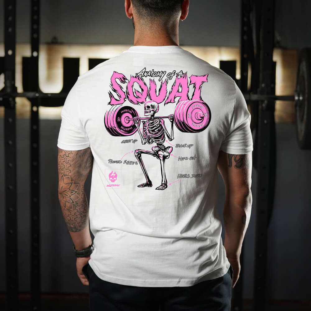 Polera Regular Fit Anatomy Of Squat - Blanco