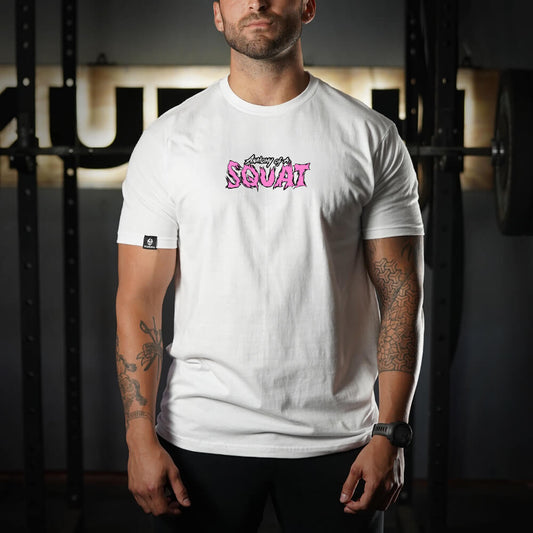 Polera Regular Fit Anatomy Of Squat - Blanco