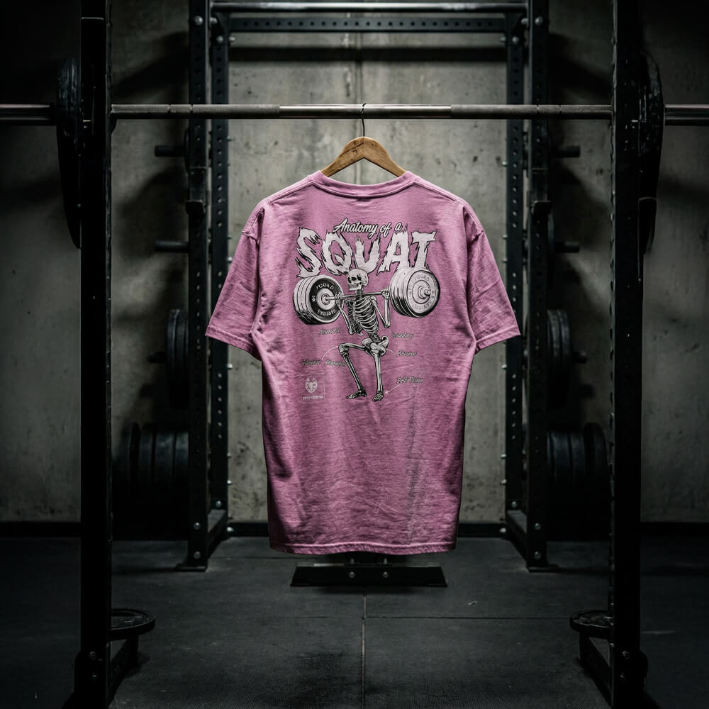 Polera Largo Unisex Anatomy Of Squat - Orquidea
