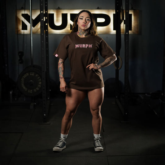 Polera Oversize Sweet and Strong - Chocolate