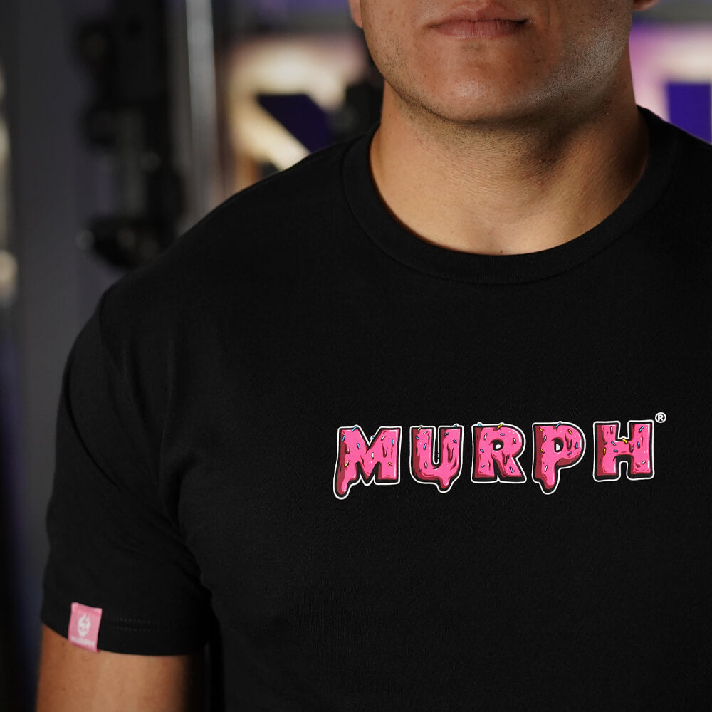 Polera Regular Fit Sweet and Strong - Negro