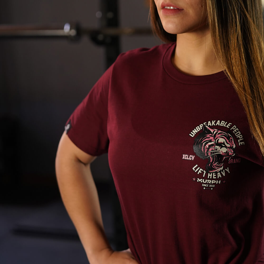 Polera Largo Unisex Be a Tiger - Burdeo