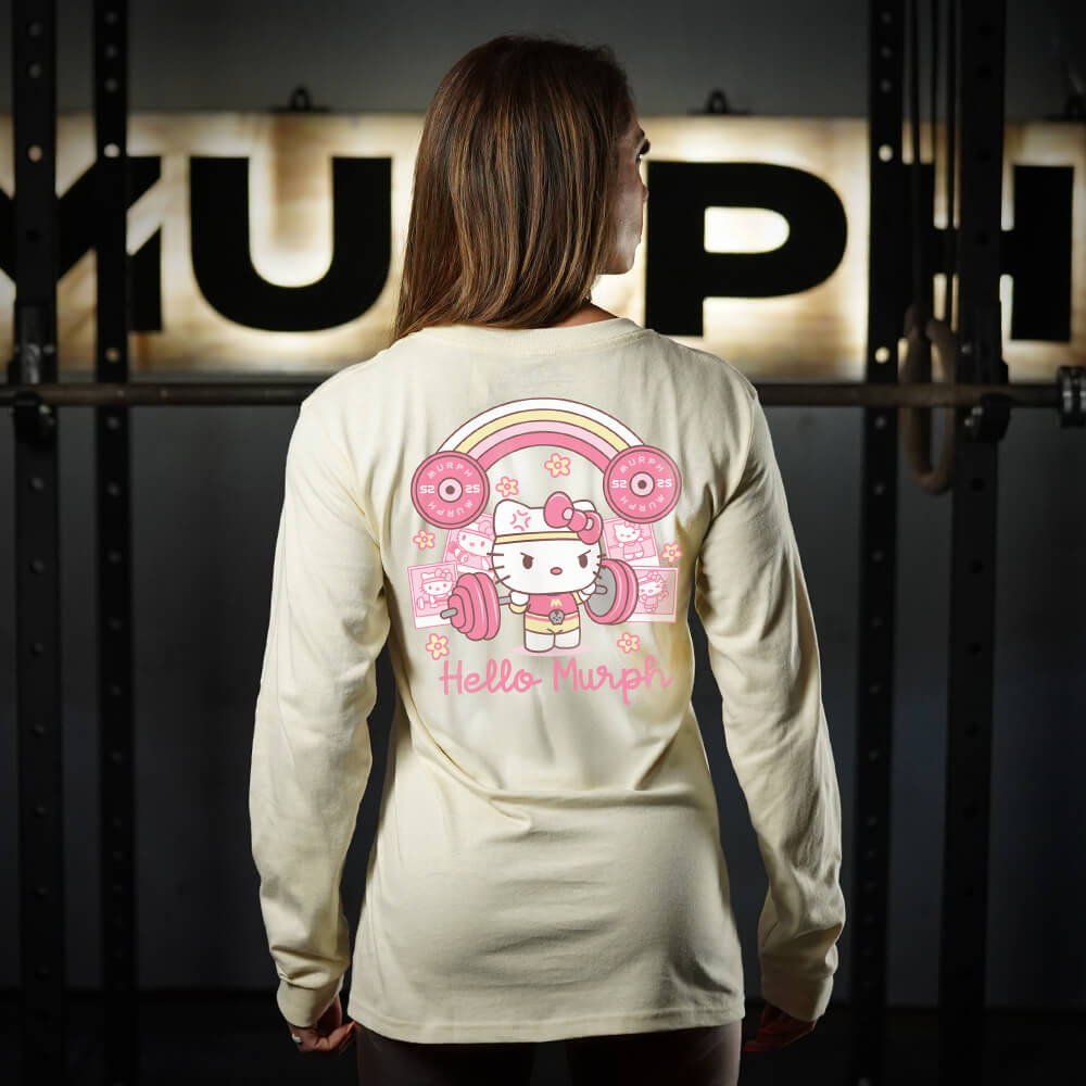 Polera Manga Larga Hello Murph - Sweet Cream