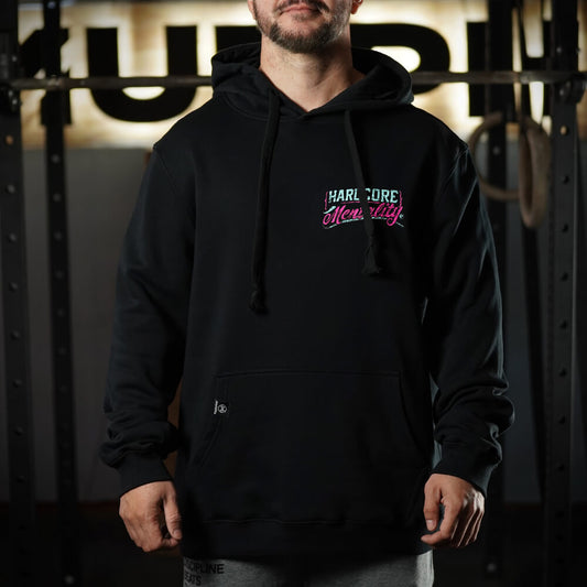 Polerón Canguro Hardcore Mentality - Negro