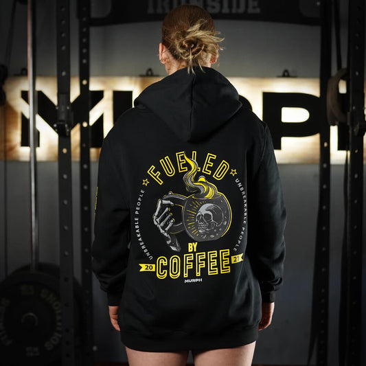 Polerón Canguro Fueled by Coffee - Negro