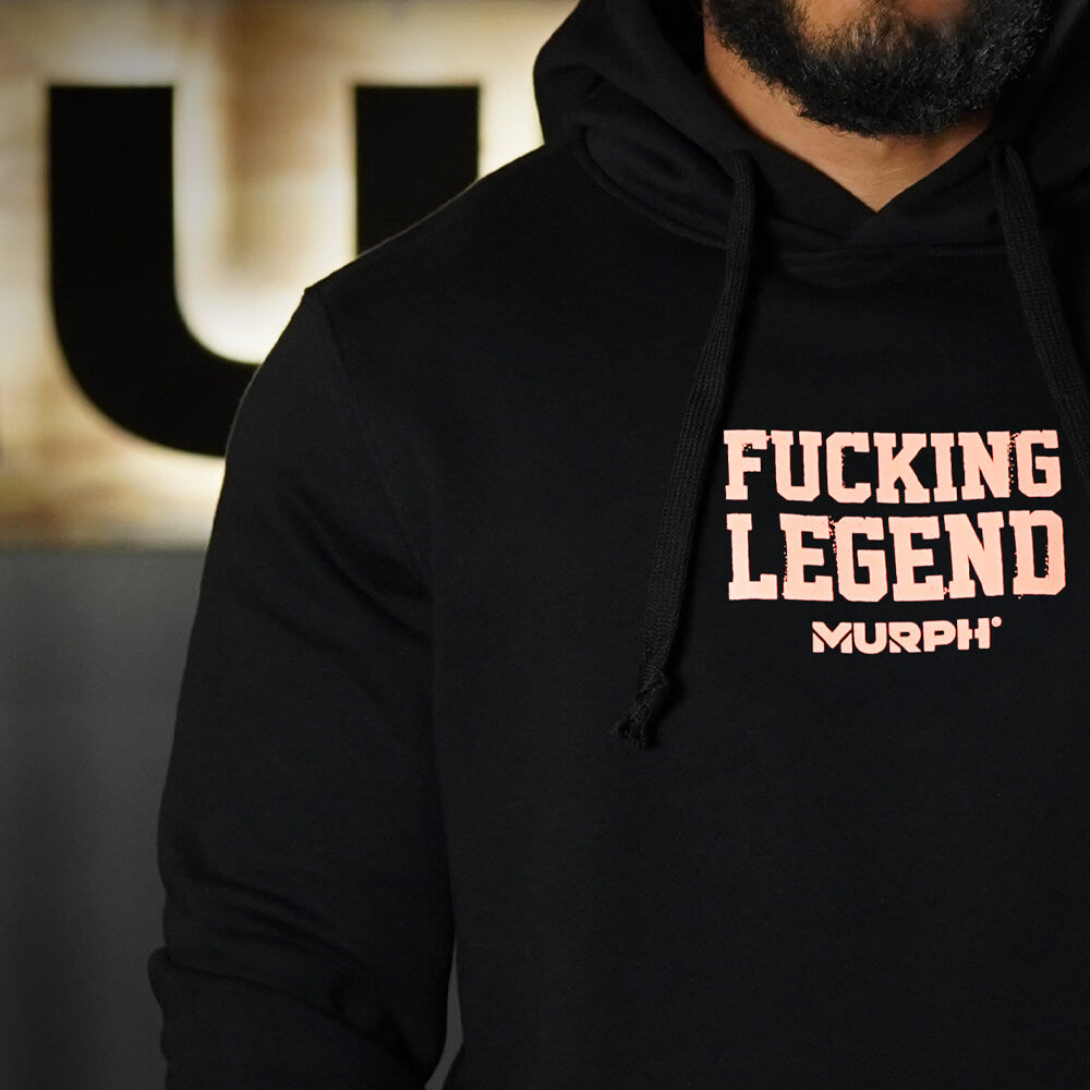 Polerón Canguro Fucking Legend - Negro