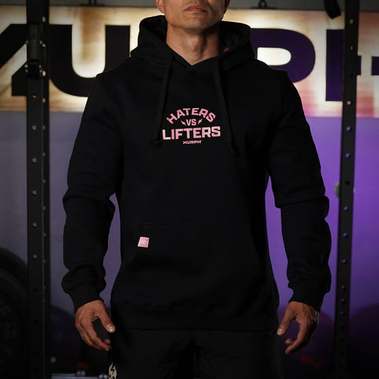Polerón Canguro Haters Vs Lifters - Negro