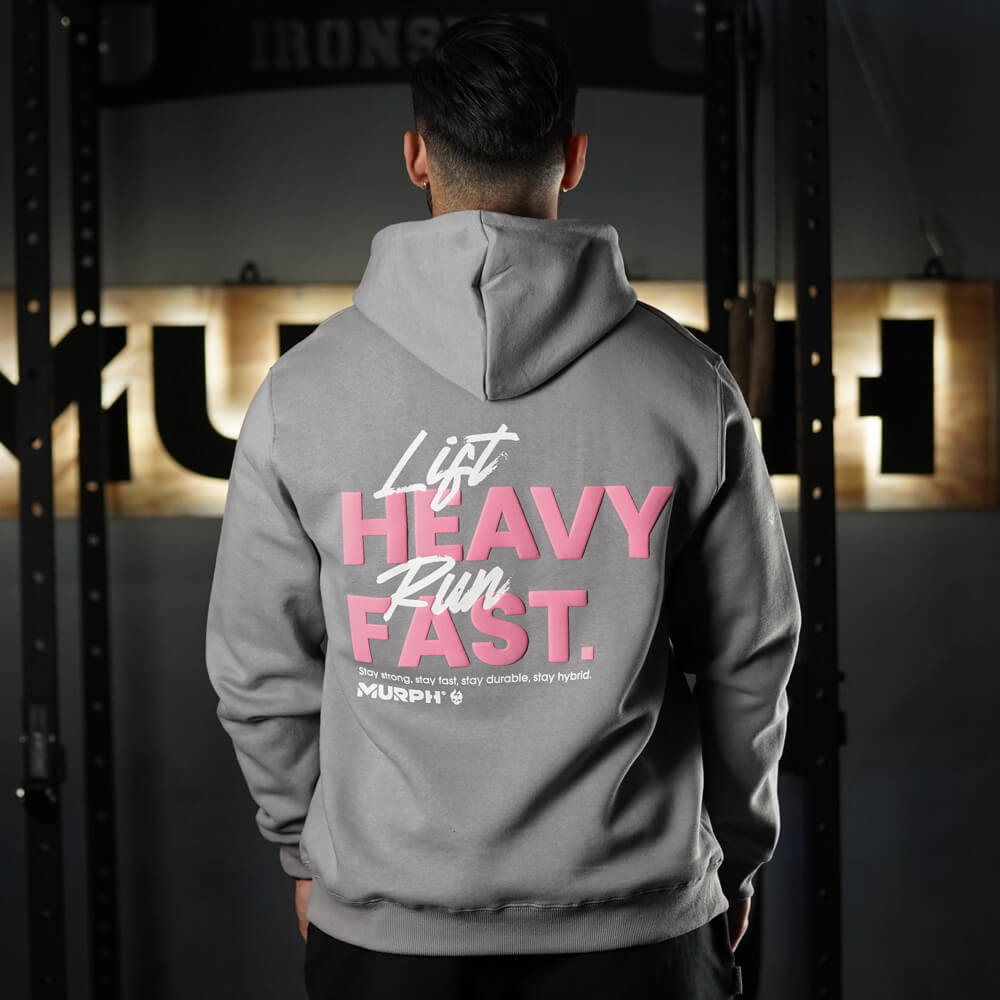 Polerón Canguro LIFT HEAVY & RUN FAST - Gris Charcoal