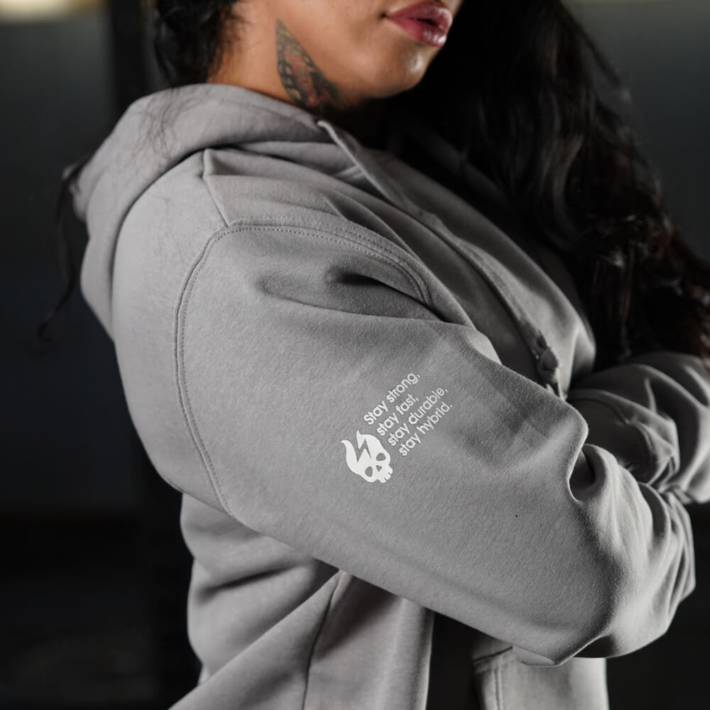 Polerón Canguro LIFT HEAVY & RUN FAST - Gris Charcoal