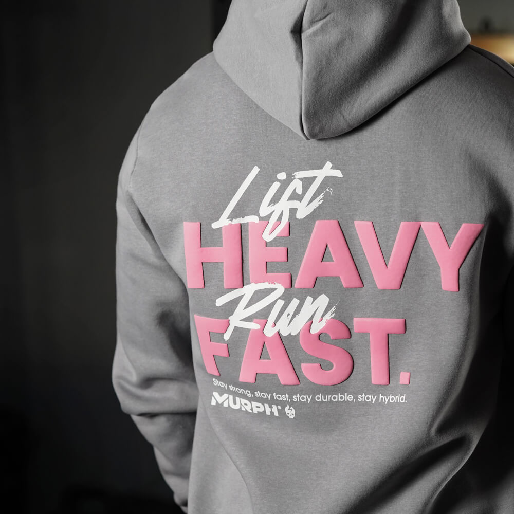 Polerón Canguro LIFT HEAVY & RUN FAST - Gris Charcoal