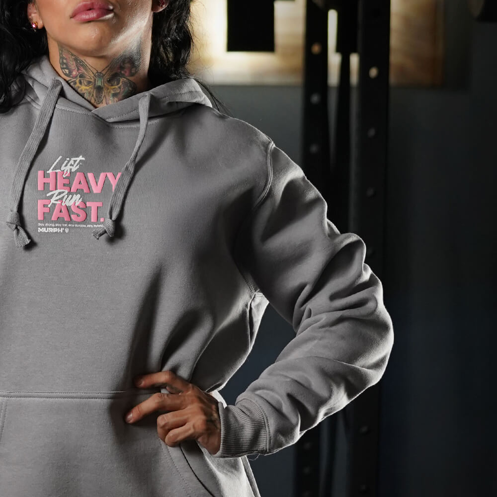 Polerón Canguro LIFT HEAVY & RUN FAST - Gris Charcoal