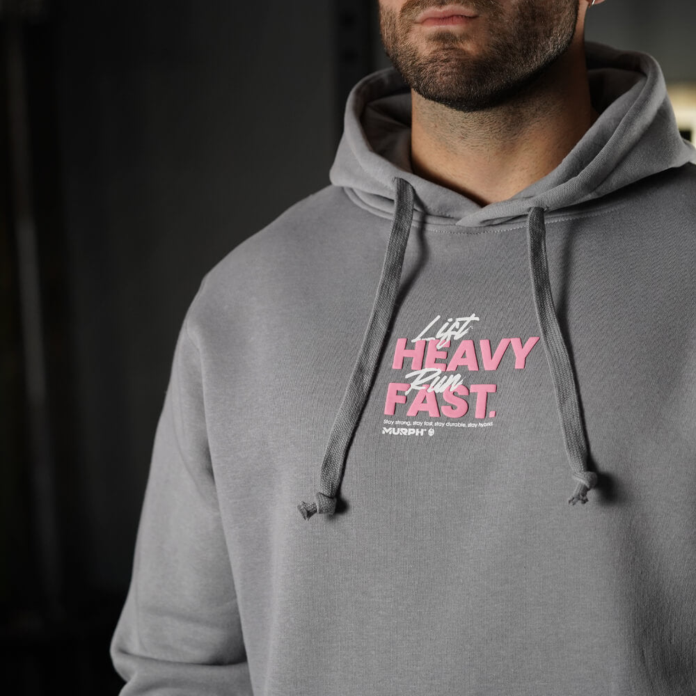 Polerón Canguro LIFT HEAVY & RUN FAST - Gris Charcoal