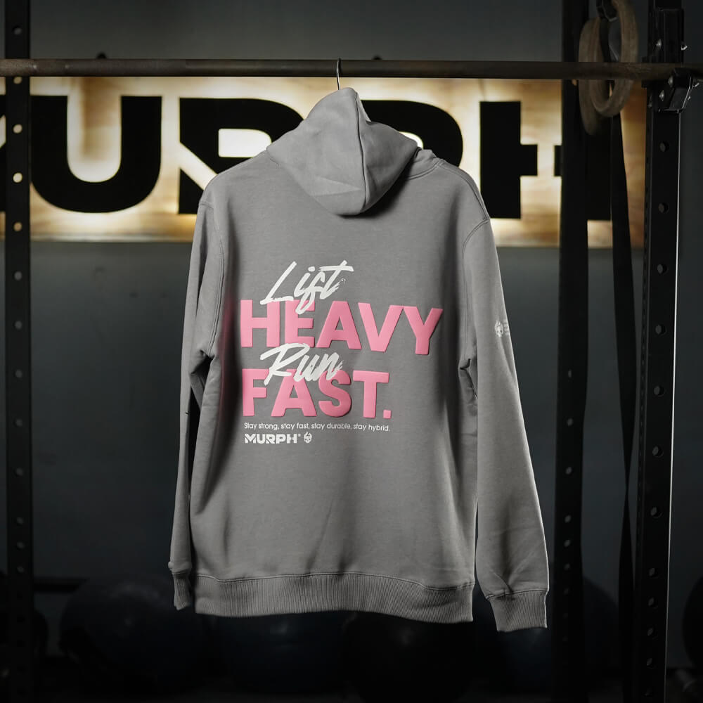 Polerón Canguro LIFT HEAVY & RUN FAST - Gris Charcoal