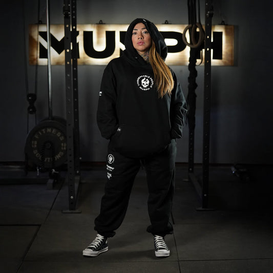 Premium Oversize Jogger Skull + Lifting Dept - Black