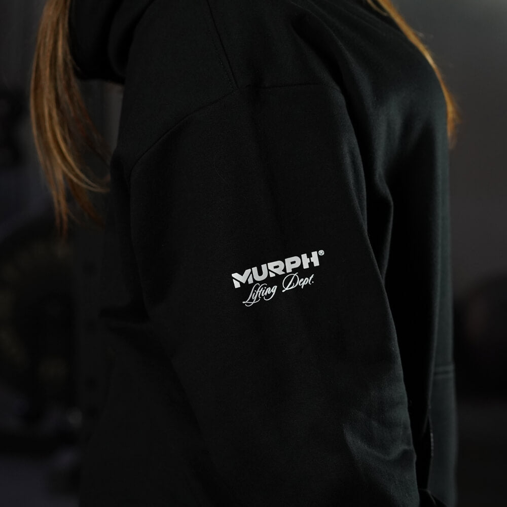Premium Oversize Hoddie Skull Logo - Black