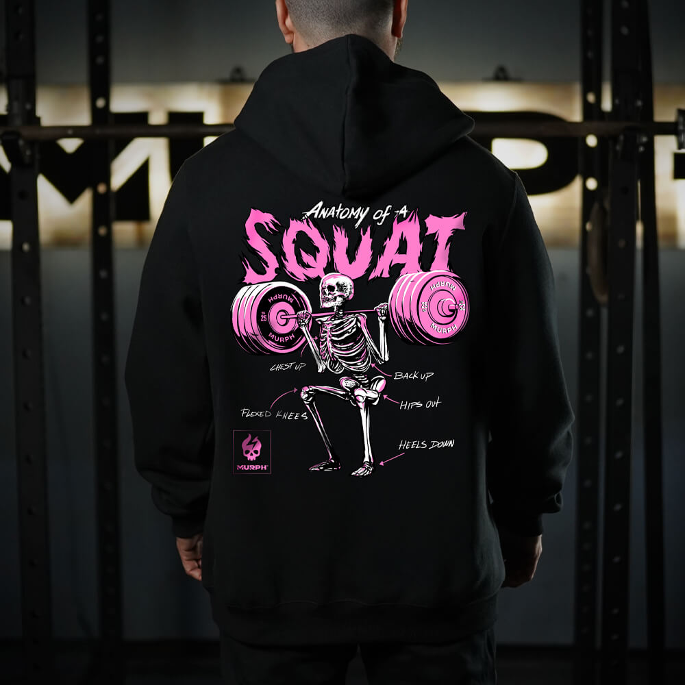 Polerón Canguro Anatomy Of Squat - Negro