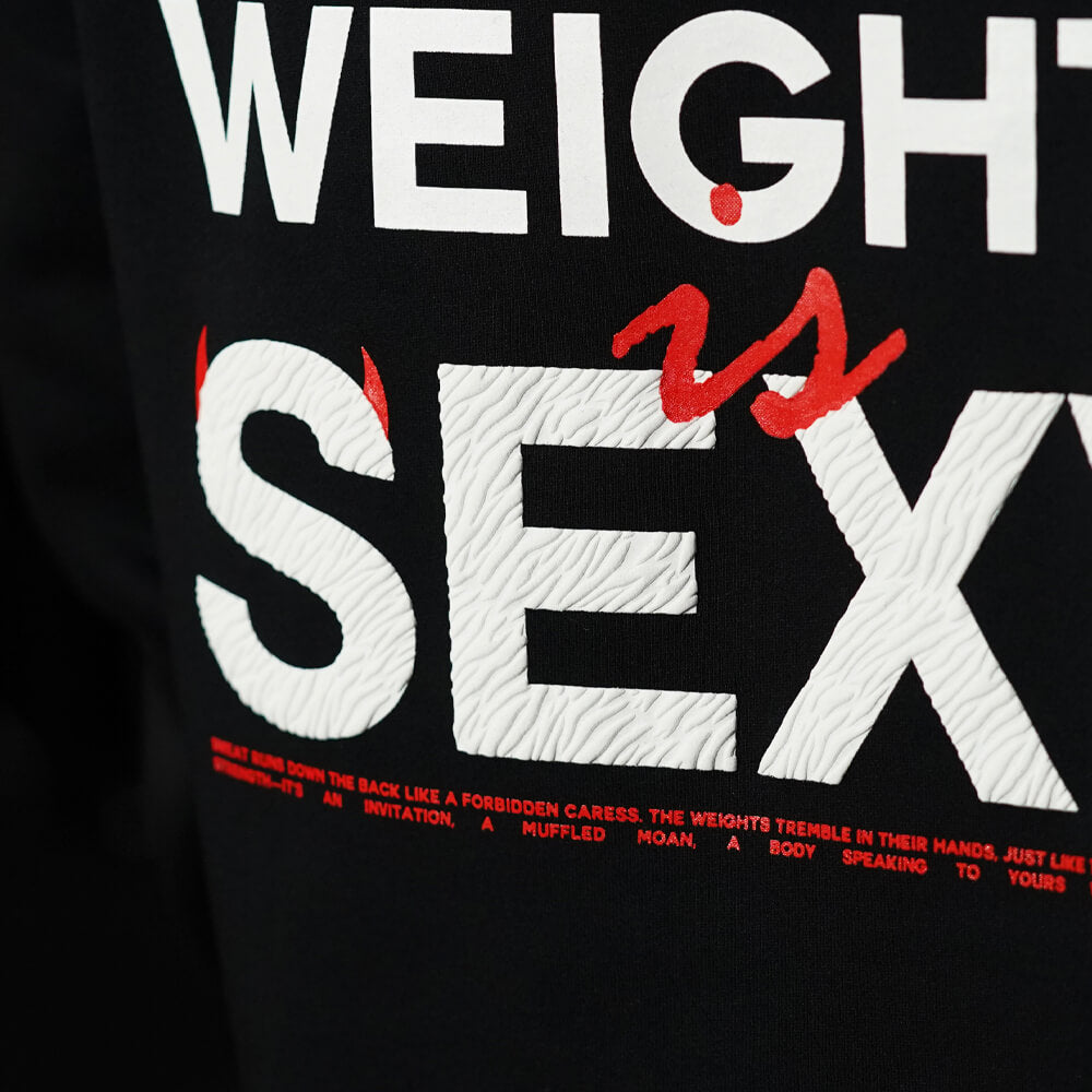 Polerón Canguro Lifting Weights Is SEXY - Negro