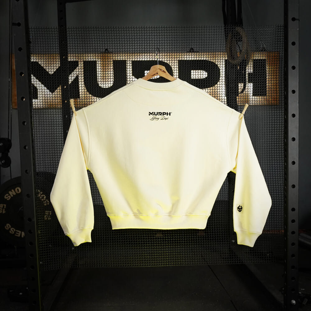 Oversize Crewneck Skull Logo - Sweet Cream