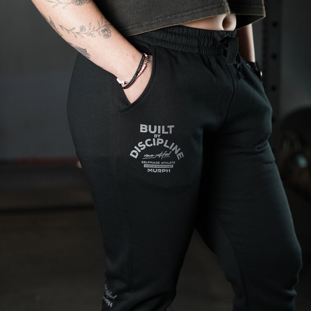 Fitted Jogger Built by Discipline - Negro