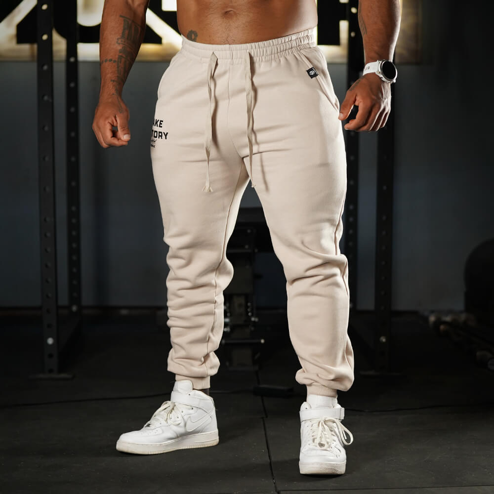 Fitted Jogger Make History - Sweet cream