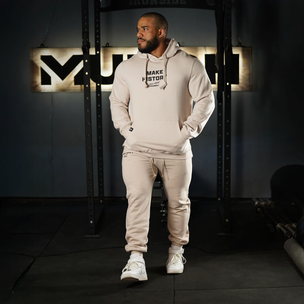 Fitted Jogger Make History - Sweet cream