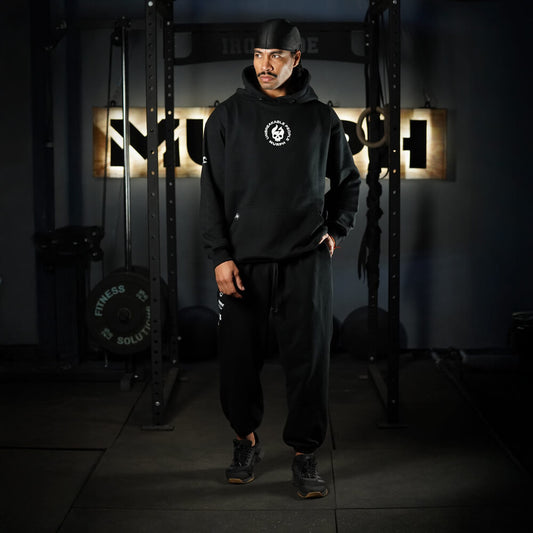 Premium Oversize Jogger Skull + Lifting Dept - Black